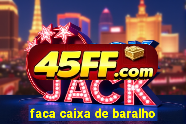 faca caixa de baralho